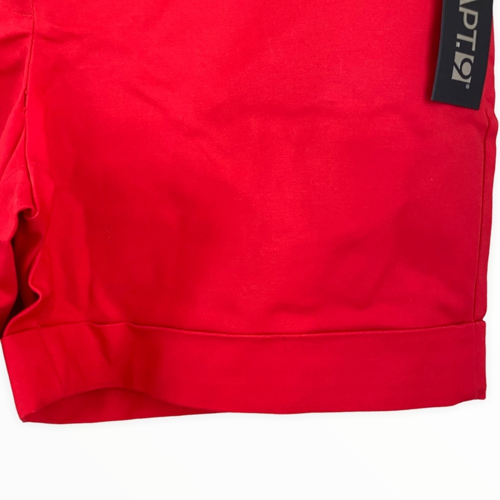 Apt. 9 NWT Red Cuff Mid Rise Shorts Size 6‎ - Picture 4 of 6